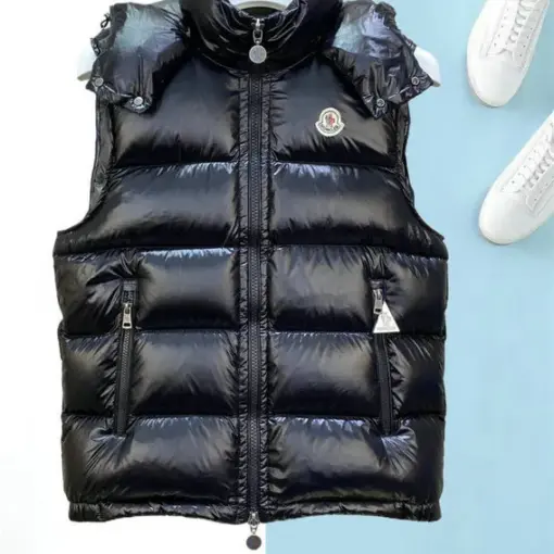 Moncler Gilet Black Glossy
