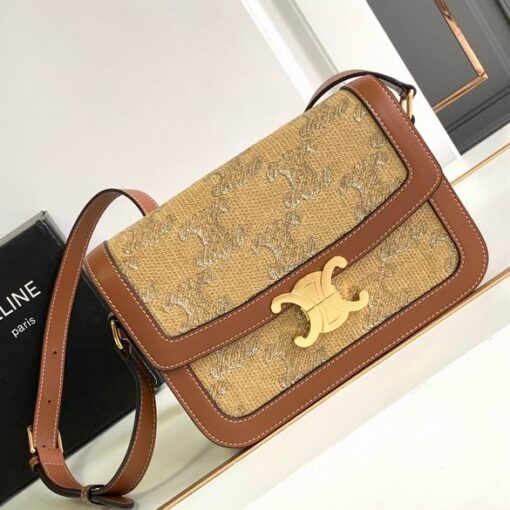 Celine  Triomphe Bag Earth Yellow