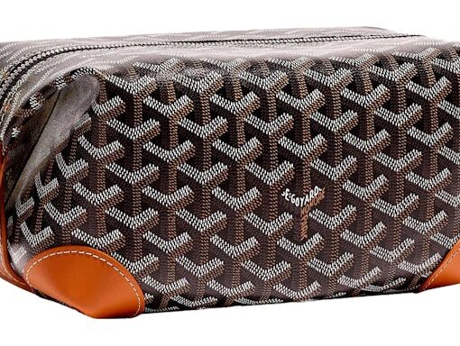 Goyard Boeing 25 Toilet Bag Black/Tan