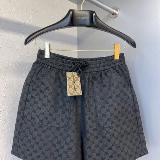 Balenciaga BB Log Shorts Dark Grey