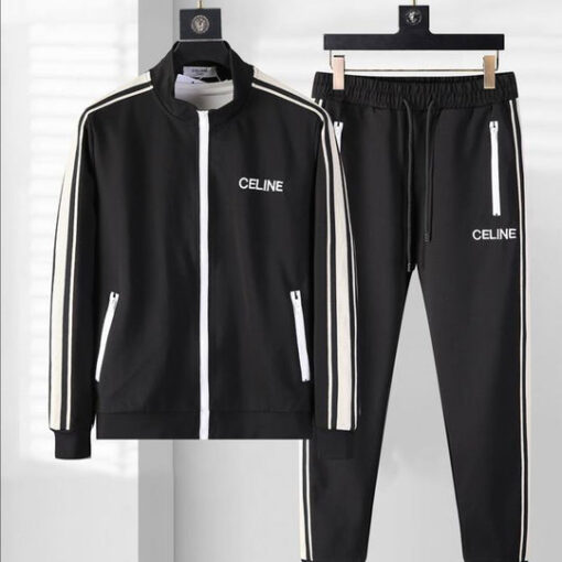 Celine Tracksuit Black Logo