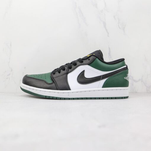 NIKE AJ1 Air Jordan 1 low Black green toe