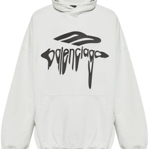 Balenciaga 3B Liquified hoodie white
