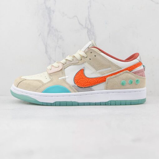 NIKE SB Dunk Low  White orange blue