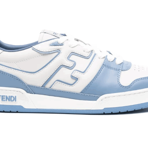 FENDI Fendi Match colourblock sneaker cornflower blue/white
