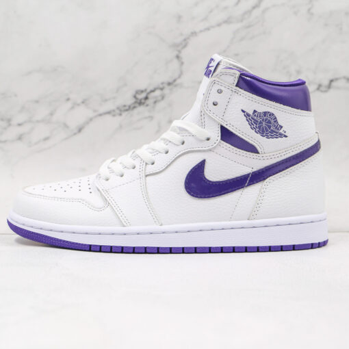 NIKE AJ1 high top white purple