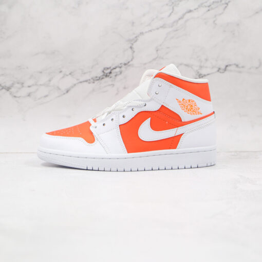 NIKE Air Jordan 1 Mid White Orange